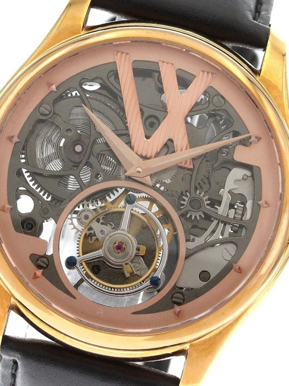 VARTIX Desir Gold VX02 Tourbillon skeleton Dial Hand Winding Men's Watch_906156